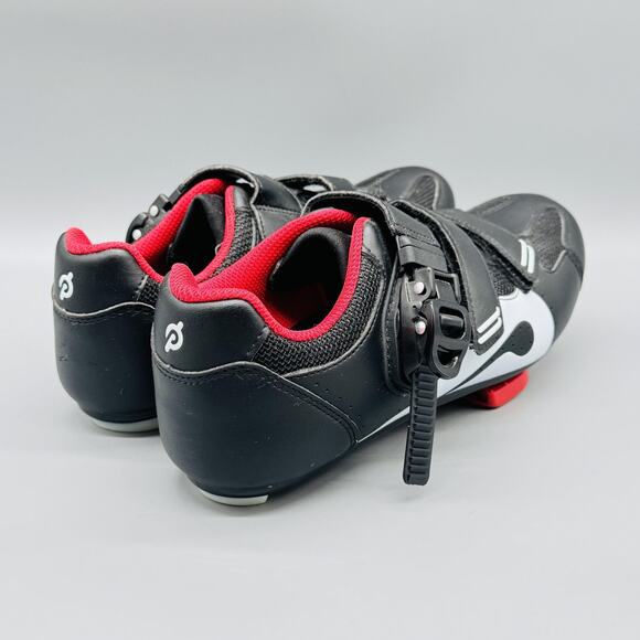 Peloton Shoes Womens 9 Black Red Cycling Look Delta Clipless Cleats Indoor Bike - Picture 9 of 12